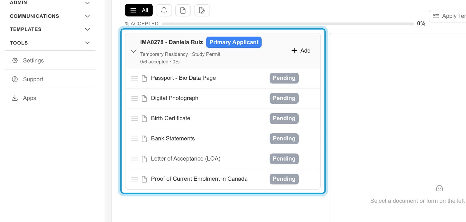 2. The checklist