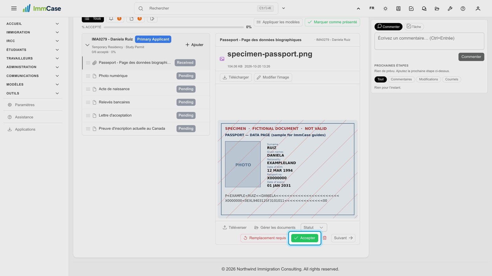 5. Accepter, ou redemander