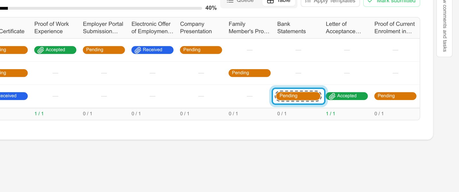 6. Drop a file on a cell