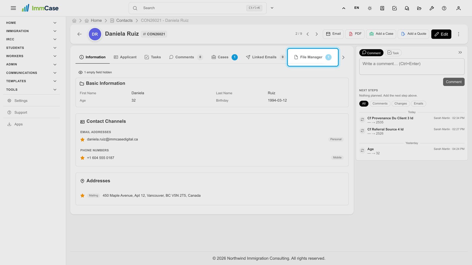 1. Open File Manager
