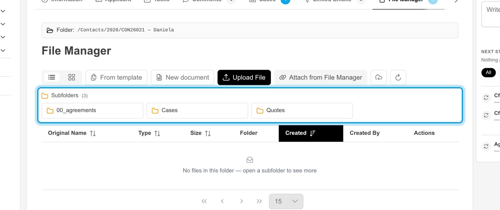 2. Folders made for you