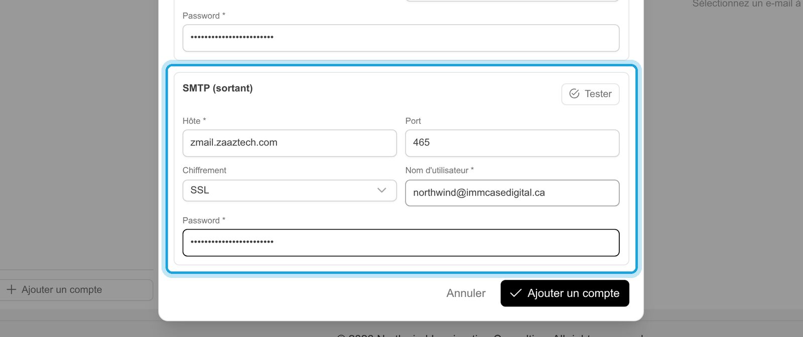 4. Courrier sortant